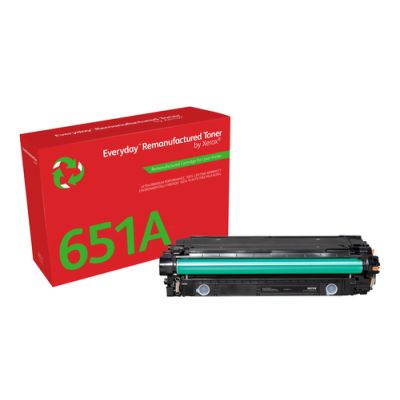 Everyday ™ Schwarz Toner von Xerox, kompatibel mit HP 651A/ 650A/ 307A (CE340A/CE270A/CE740A), Standardkapazität