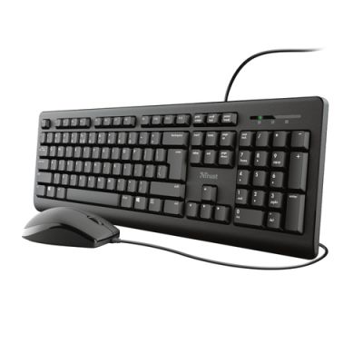 Trust Primo Tastatur Maus enthalten USB Deutsch Schwarz