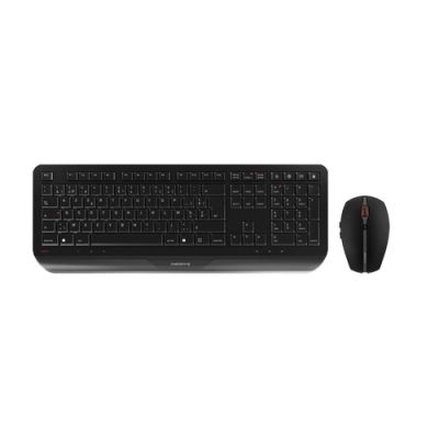 CHERRY Gentix Desktop Tastatur Maus enthalten RF Wireless Schweiz Schwarz