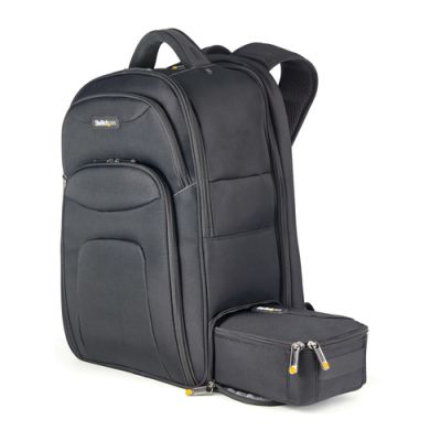 StarTech.com 17.3" Laptop Rucksack mit abnehmbarer Zubehörtasche - Ergonomischer IT Rucksack für IT Techniker/Profi - Robuster Notebook/Laptop Rucksack - Gepolsterter Business Rucksack
