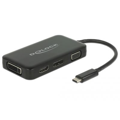 DeLOCK 63929 laptop-dockingstation & portreplikator USB 2.0 Type-C Schwarz