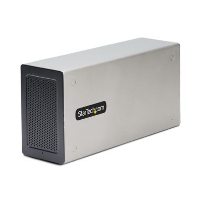 StarTech.com Thunderbolt 3 PCIe Erweiterungsgehäuse, Externes Gehäuse mit 2 PCI Express Slots, PCIe Box für Laptops/Desktops/All-In-Ones, 8K/4K über TB3/DP 1.4 Ports, Für Video Capture/Glasfaser/Netzwerkkarten