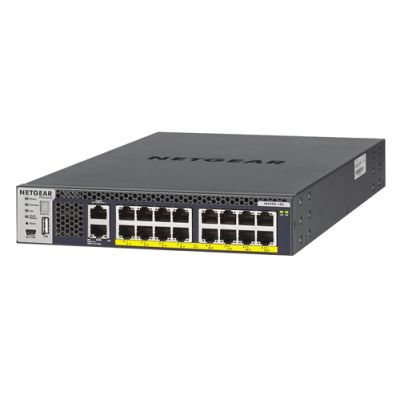 NETGEAR M4300-16X Managed L3 10G Ethernet (100/1000/10000) Power over Ethernet (PoE) 1U Schwarz