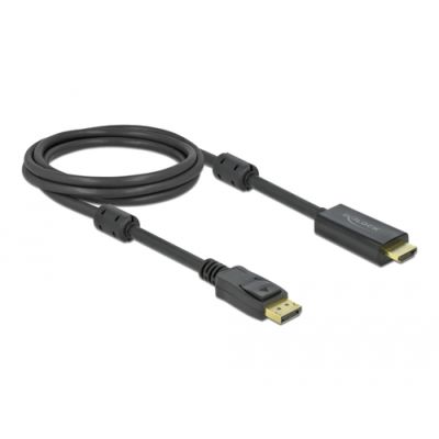 DeLOCK 85956 Videokabel-Adapter 2 m HDMI Typ A (Standard) DisplayPort Schwarz