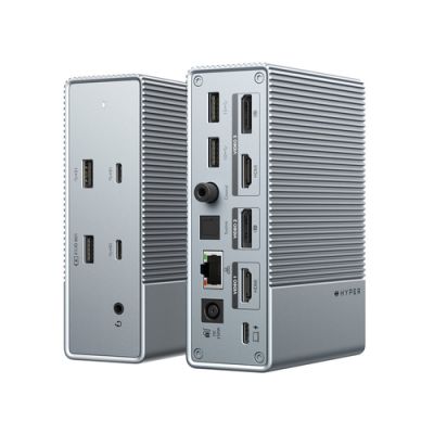 Targus HDG215-EU laptop-dockingstation & portreplikator Kabelgebunden USB 3.2 Gen 1 (3.1 Gen 1) Type-C Silber