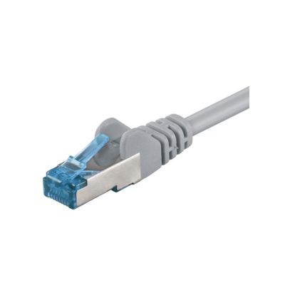 M-Cab CAT6A Netzwerkkabel S-FTP,PIMF, halogenfrei, 10GB, grau, 30.0m