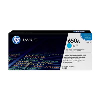 HP 650A Cyan Original LaserJet Tonerkartusche