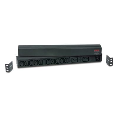 APC RACK PDU BASIC 1 U 16A 230V Stromverteilereinheit (PDU) 12 AC-Ausgänge 0U/1U Schwarz