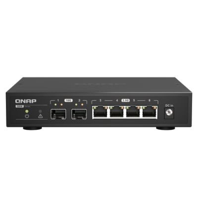 QNAP QSW-2104-2S Netzwerk-Switch Unmanaged 2.5G Ethernet Schwarz