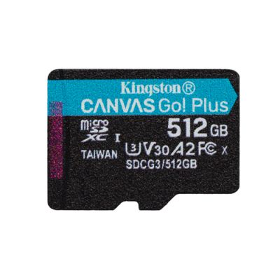 Kingston Technology 512GB microSDXC Canvas Go Plus 170R A2 U3 V30 Einzelpack ohne Adapter