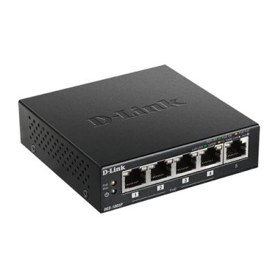 D-Link DGS-1005P/E Netzwerk-Switch Unmanaged L2 Gigabit Ethernet (10/100/1000) Power over Ethernet (PoE) Schwarz