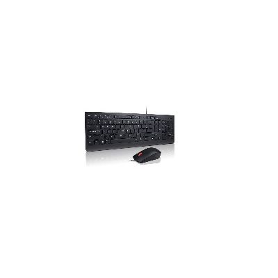 Lenovo 4X30L79886 Tastatur Maus enthalten USB AZERTY Französisch Schwarz