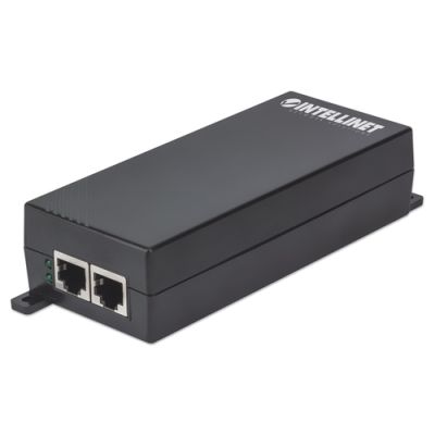 Intellinet Gigabit High-Power PoE+ Injektor, 1 x 30 Watt-Port, IEEE 802.3at/af Power over Ethernet (PoE+/PoE), Kunststoffgehäuse
