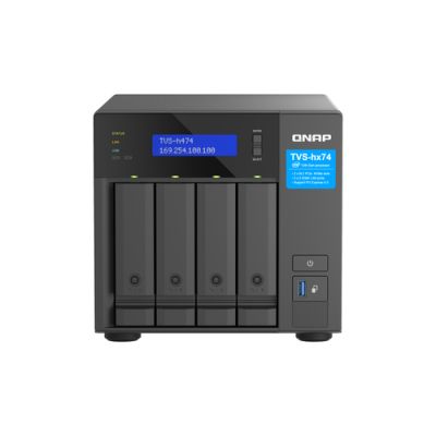 QNAP TVS-H474 NAS Tower Ethernet/LAN Schwarz G7400