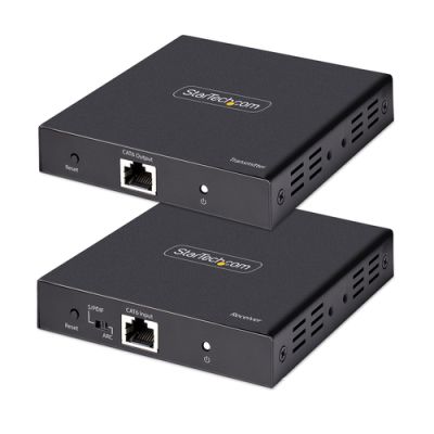 StarTech.com 4K HDMI Extender über CAT5/CAT6 Kabel, 4K 60Hz HDR Video Extender/HDMI Verlängerung bis zu 70 m, HDMI über Ethernet Kabel/HDMI auf RJ45, S/PDIF Audio Out, HDMI Extender Kit (Sender und Empfänger)