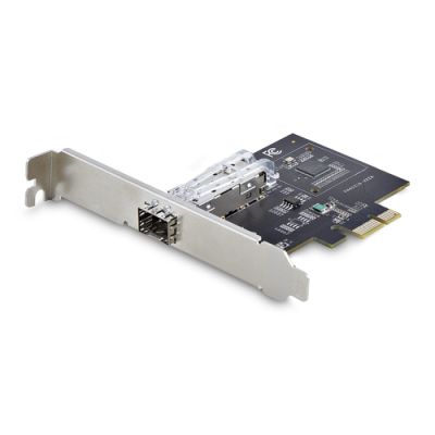 StarTech.com 1-Port GbE SFP Netzwerkkarte, PCIe 2.1 x1, Intel I210-IS, 1000BASE Kupfer/Glasfaser Netzwerkkarte, Gigabit LWL/LAN Karte, Desktop/Server PCIE Netzwerkadapter, Windows und Linux Kompatibel
