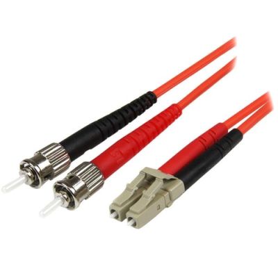 StarTech.com Multimode LC auf ST Glasfaserkabel 5m - LWL / Glasfaser 50/125µ Duplex Patchkabel