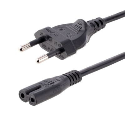 StarTech.com 3 m Laptop Stromkabel, Eurostecker auf C7 Stecker, 2.5A 250V, 18AWG, Notebook/Laptop Netzkabel, Kaltgerätekabel, Ersatz Laptop Ladekabel / Ladegerät Kabel