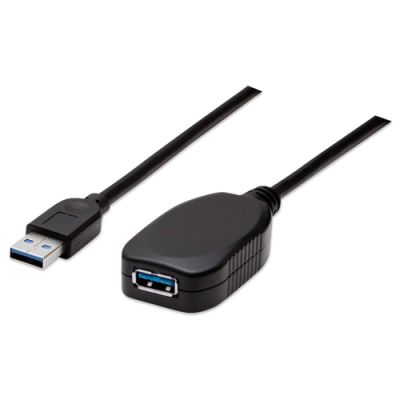 Manhattan SuperSpeed USB 3.0 Repeater Kabel, A-Stecker / A-Buchse, 5 m