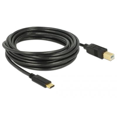 DeLOCK 83667 USB Kabel 4 m USB 2.0 USB C USB B Schwarz