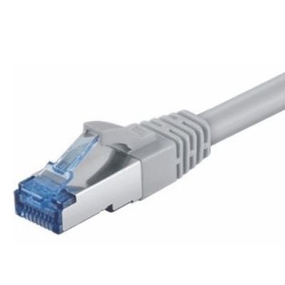 M-Cab CAT6A Netzwerkkabel S-FTP,PIMF, halogenfrei, 10GB, grau, 2.00m