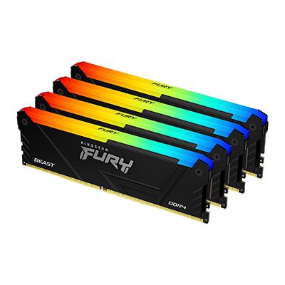 Kingston Technology FURY 64GB 2666MT/s DDR4 CL16 DIMM (4er-Kit) Beast RGB