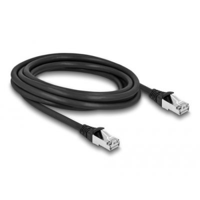 DeLOCK 80136 Netzwerkkabel Schwarz 3 m Cat6a S/FTP (S-STP)