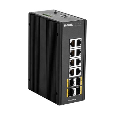 D-Link DIS‑300G‑12SW Managed L2 Gigabit Ethernet (10/100/1000) Schwarz