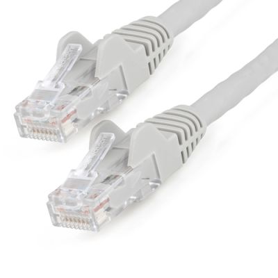 StarTech.com 7m Netzwerkkabel CAT6 - LSZH(weniger Rauch, Halogenfrei) - 10Gbit 650MHz 100W POE RJ45 U/UTP LAN-Patch Kabel - Grau, ETL Zertifizierung, 24AWG, Installationskabel
