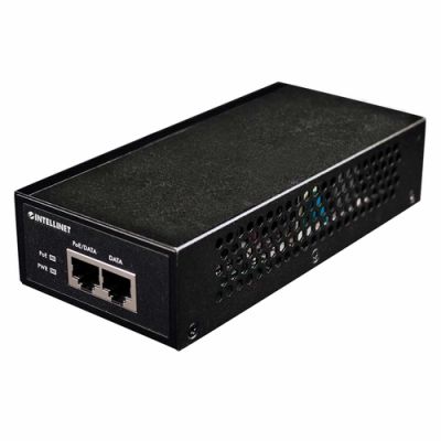 Intellinet Gigabit High-Power PoE+ Injektor, 1 x 30 Watt-Port, IEEE 802.3at/af Power over Ethernet (PoE+/PoE), Metallgehäuse