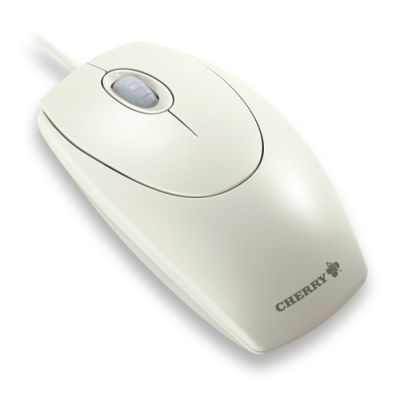 CHERRY WHEELMOUSE OPTICAL Kabelgebundene Maus, Hell Grau, PS2/USB
