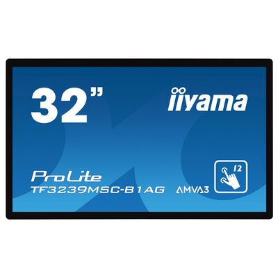 iiyama ProLite TF3239MSC-B1AG Computerbildschirm 80 cm (31.5") 1920 x 1080 Pixel Full HD LED Touchscreen Multi-Nutzer Schwarz