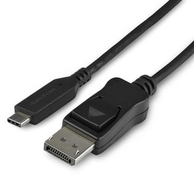 StarTech.com CDP2DP141MB Videokabel-Adapter 1 m DisplayPort USB Typ-C Schwarz