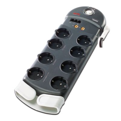 APC Performance SurgeArrest 8 Outlets w/ Phone / Coax Protection 230V Germany Schwarz 8 AC-Ausgänge 2,44 m