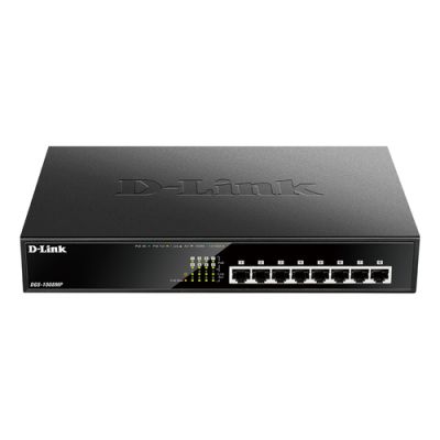 D-Link DGS-1008MP Netzwerk-Switch Unmanaged Gigabit Ethernet (10/100/1000) Power over Ethernet (PoE) 1U Schwarz