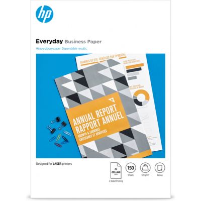 HP Normales Business Papier, Glänzend, 120 g/m2, A3 (297 x 420 mm), 150 Blatt