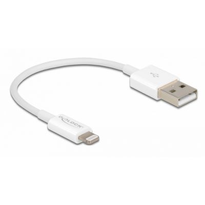DeLOCK 83001 Lightning-Kabel 0,15 m Weiß