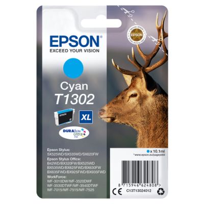 Epson Stag Singlepack Cyan T1302 DURABrite Ultra Ink
