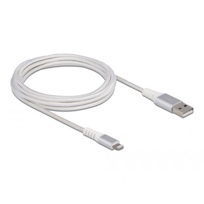 DeLOCK 83003 Handykabel Silber, Weiß 3 m USB A Lightning