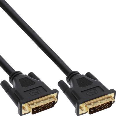 InLine DVI-D Anschlusskabel Premium, digital 24+1 ST / ST, Dual Link, 3m