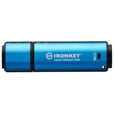 Kingston Technology IronKey 16GB USB-C Vault Privacy 50C AES-256 verschlüsselter, FIPS 197