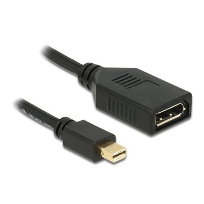 DeLOCK 65554 DisplayPort-Kabel 0,21 m Mini DisplayPort Schwarz