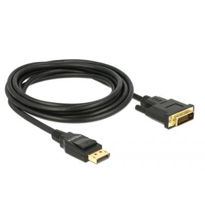 DeLOCK 85314 Videokabel-Adapter 3 m DisplayPort DVI-D Schwarz