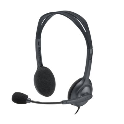 Logitech H111 Kopfhörer Kabelgebunden Kopfband Büro/Callcenter Schwarz