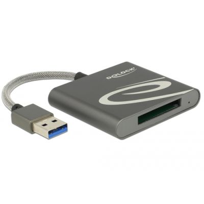 DeLOCK 91583 Kartenleser USB 3.2 Gen 1 (3.1 Gen 1) Grau