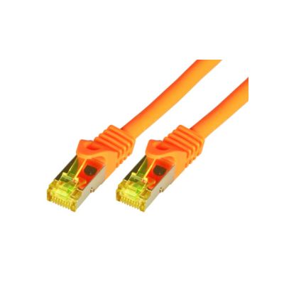 M-Cab CAT7 Roh-Netzwerkkabel S-FTP, PIMF, LSZH, 10GB, 5.00m, orange