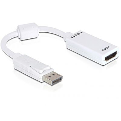 DeLOCK 61767 Videokabel-Adapter 0,125 m DisplayPort HDMI Typ A (Standard) Weiß