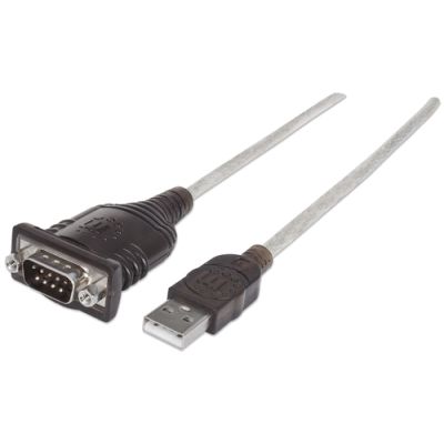 Manhattan USB auf Seriell-Konverter, Zum Anschluss eines seriellen Geräts an einen USB-Port, Prolific PL-2303HXD-Chipsatz, 0,45 m