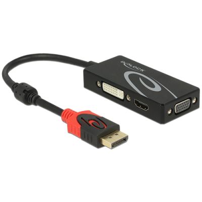 DeLOCK 62902 laptop-dockingstation & portreplikator Kabelgebunden Schwarz
