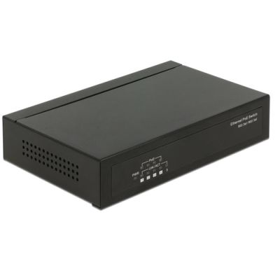 DeLOCK 87682 Netzwerk-Switch Fast Ethernet (10/100) Power over Ethernet (PoE) Schwarz